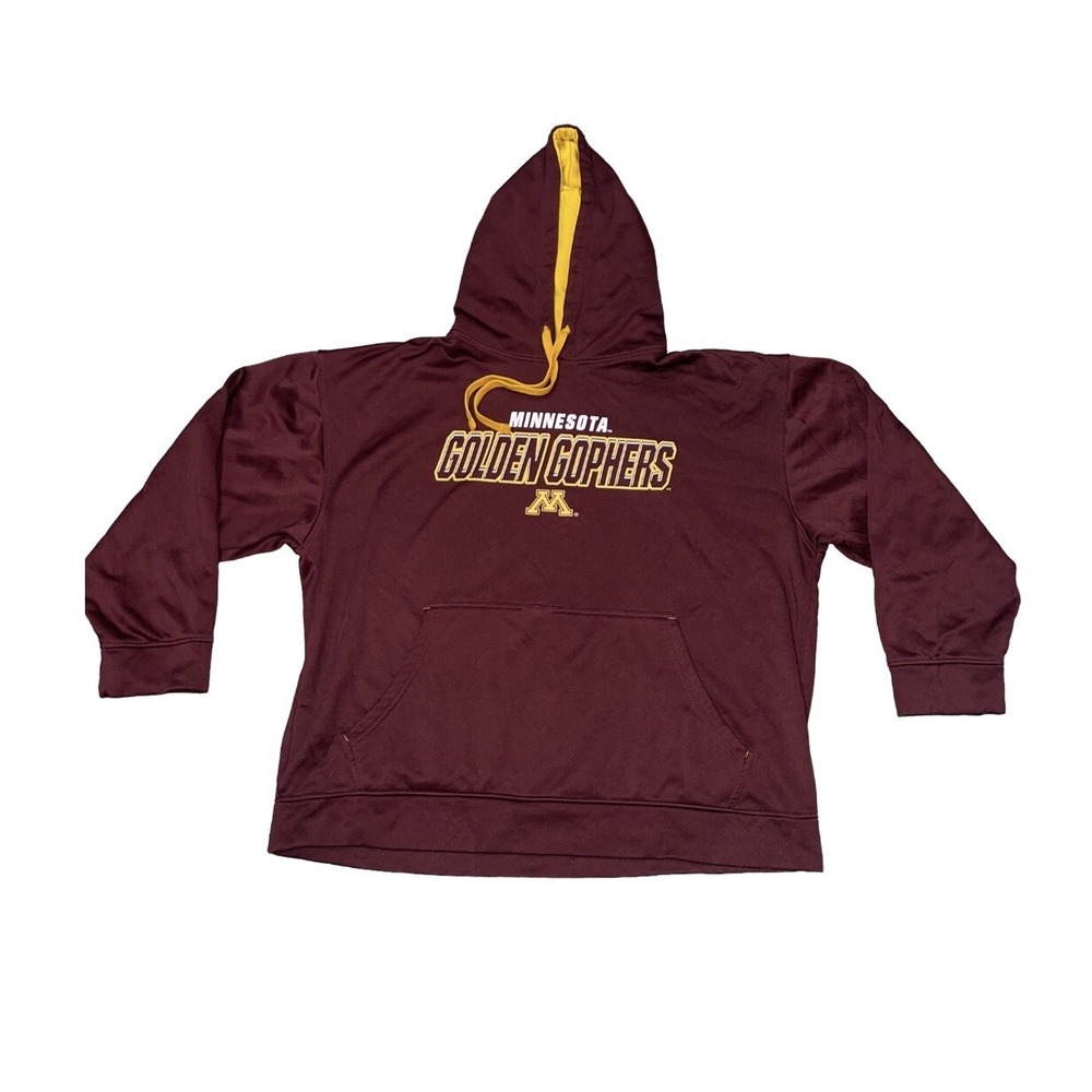 Minnesota Golden Gophers Hoodie Mens XL Maroon Pullover Sweatshirt Read Desc